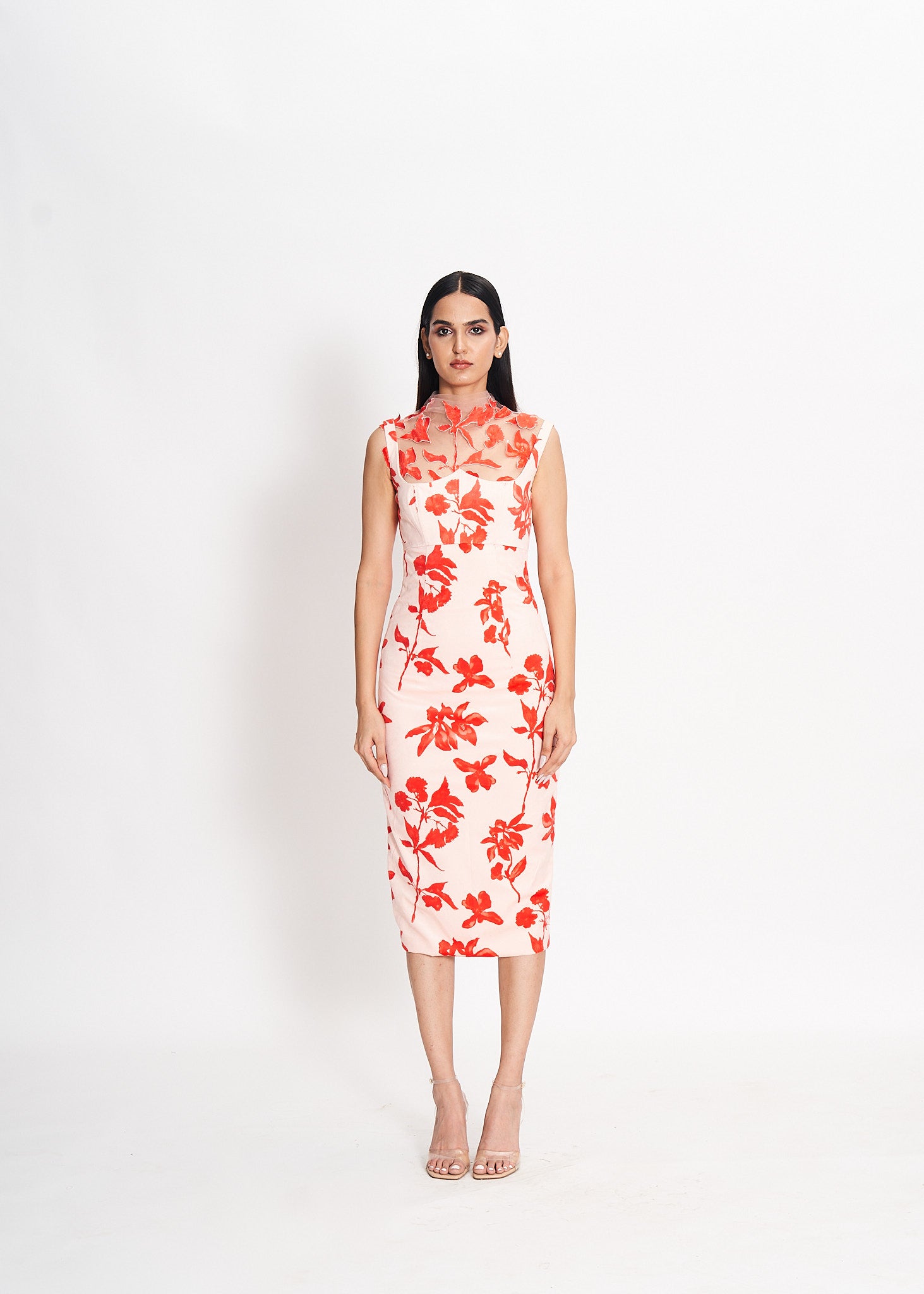 Ikebana Pencil Fit Dress