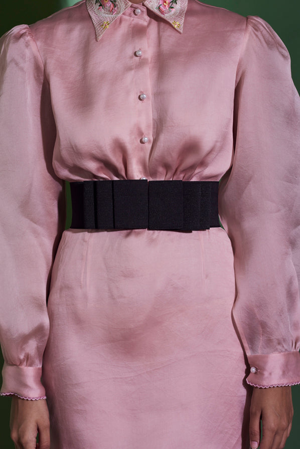 Black bow 2025 belts for dresses