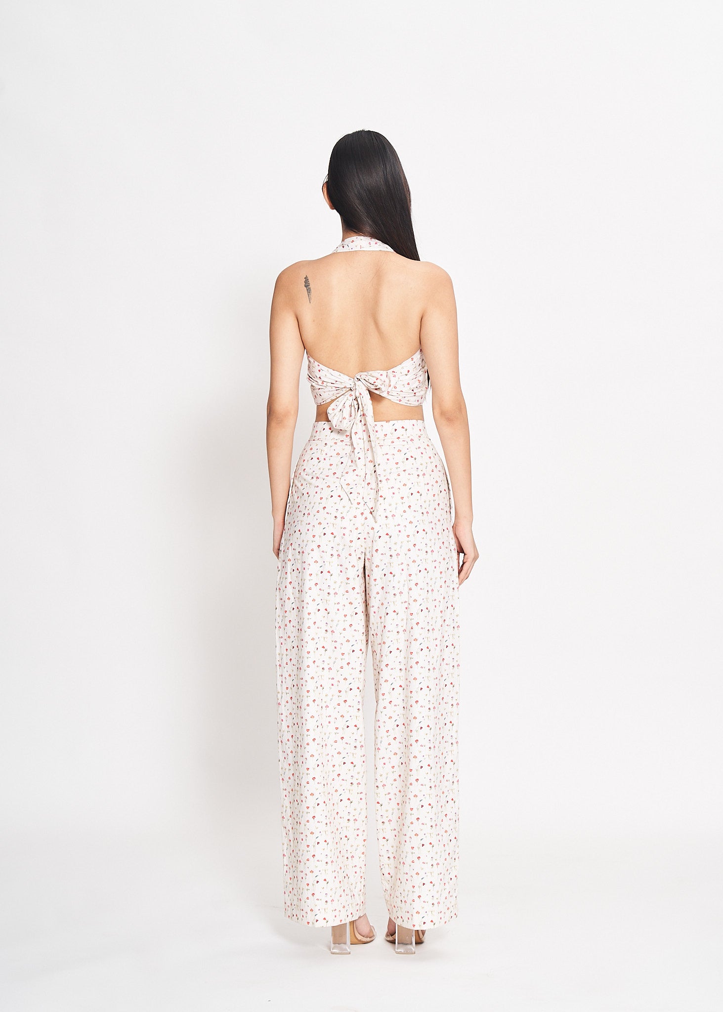Wildflowers on Pearl Flared pants