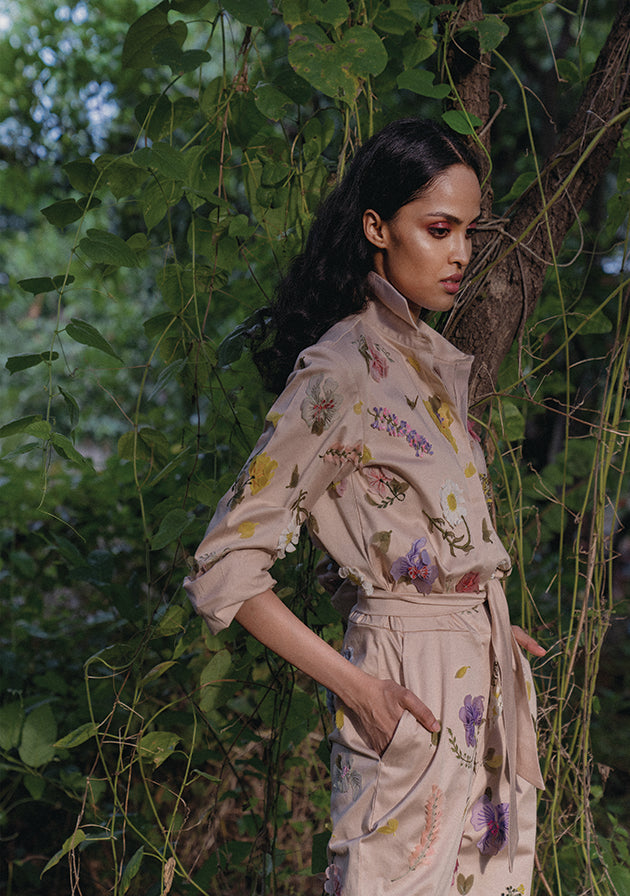 Press flower boiler suit