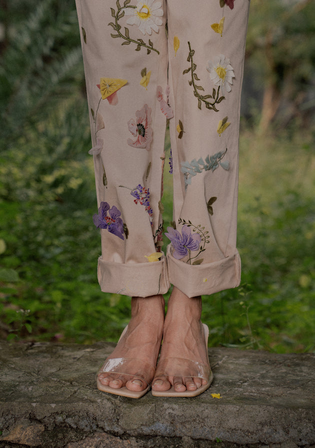 Press flower boiler suit