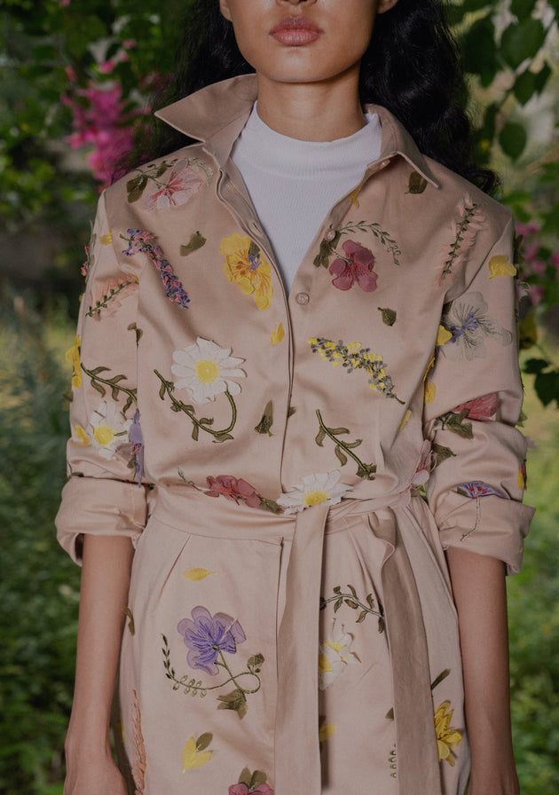 Press flower boiler suit