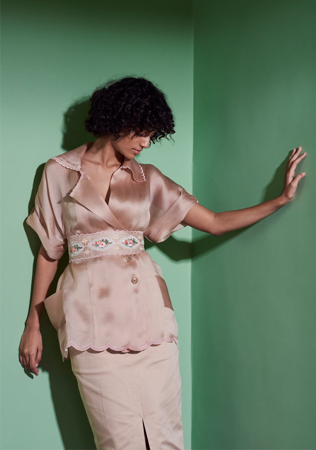 Olivia Top in Peach