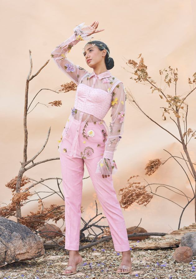 Pink Cigarette Pants