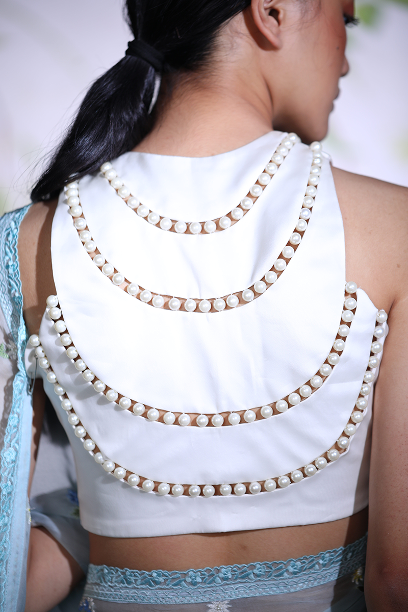 Pearl Necklace Blouse